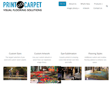 Tablet Screenshot of printoncarpet.com